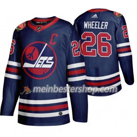 Winnipeg Jets Blake Wheeler 26 Adidas 2019 Heritage Classic Navy Trikot Authentic - Herren